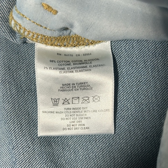 Pilcro And The Letterpress High Waisted Jean Shorts Sz 32 C6 - Picture 5 of 5